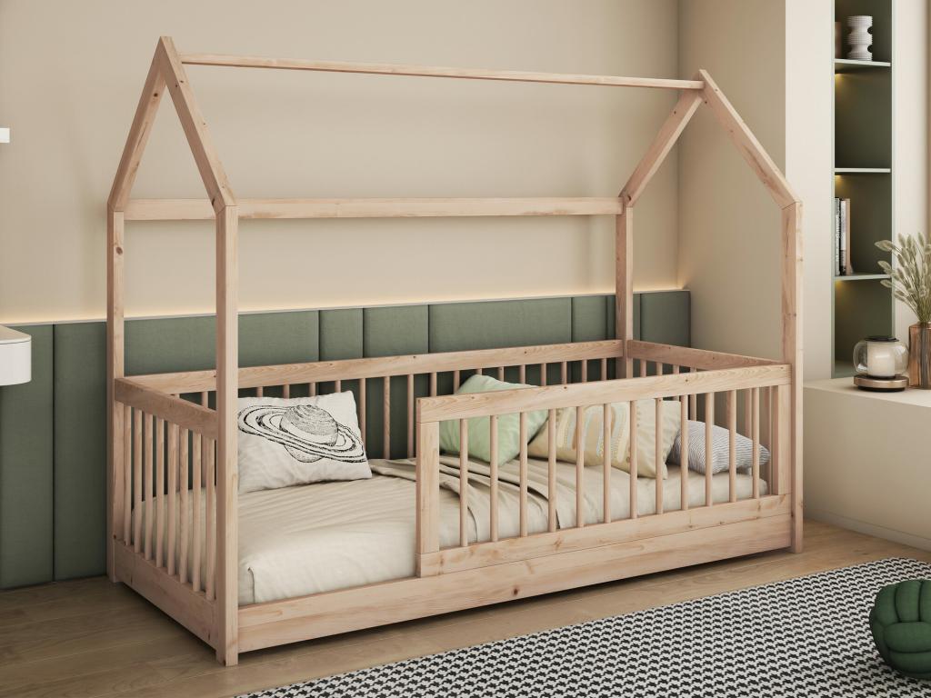 Artvivrestore 168 Letto unico marrone chiaro 90x200 Rete a doghe in legno 97x206x155cm 93158CDZZ