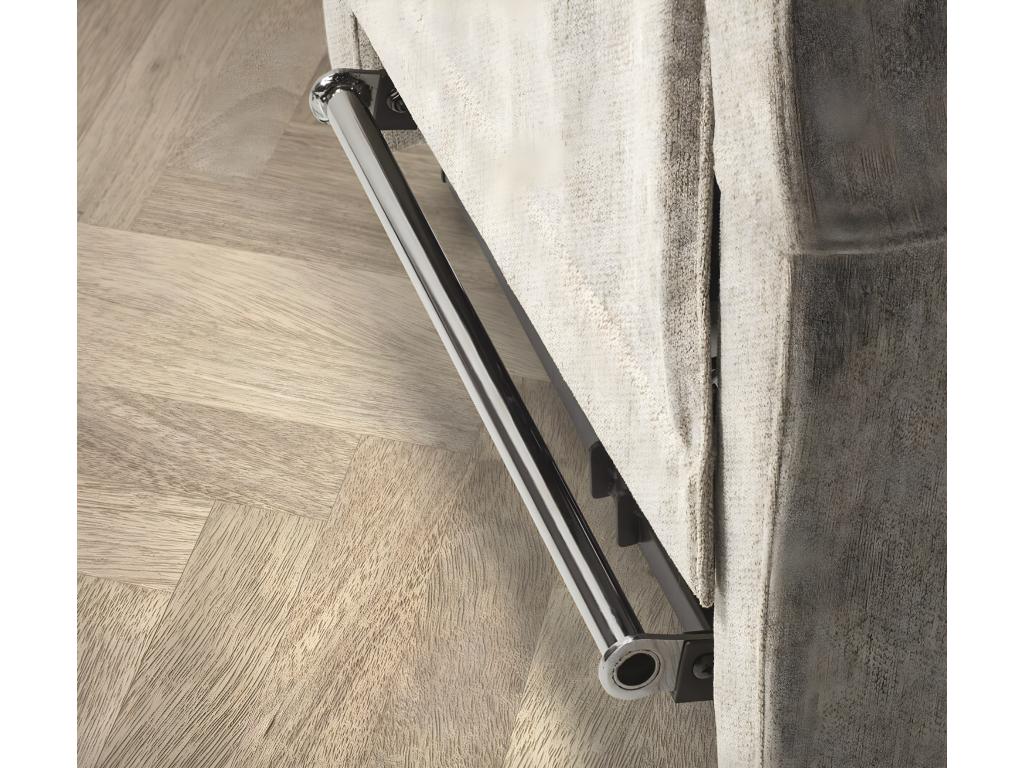 Poltrona reclinabile e sollevabile elettricamente con 2 motori, tessuto Artvivrestore, colore Beige Chiaro, 82255OSTB