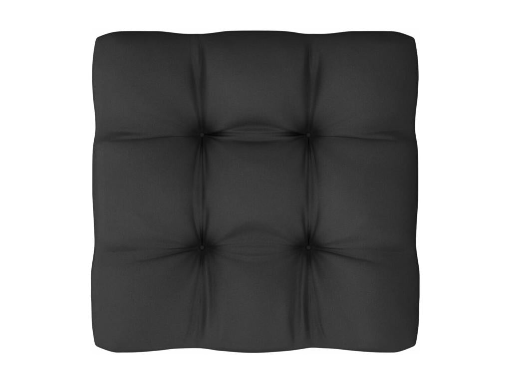 Set di mobili da giardino da 9 pezzi con cuscini, nero, legno massello di pino, 64282BVUT