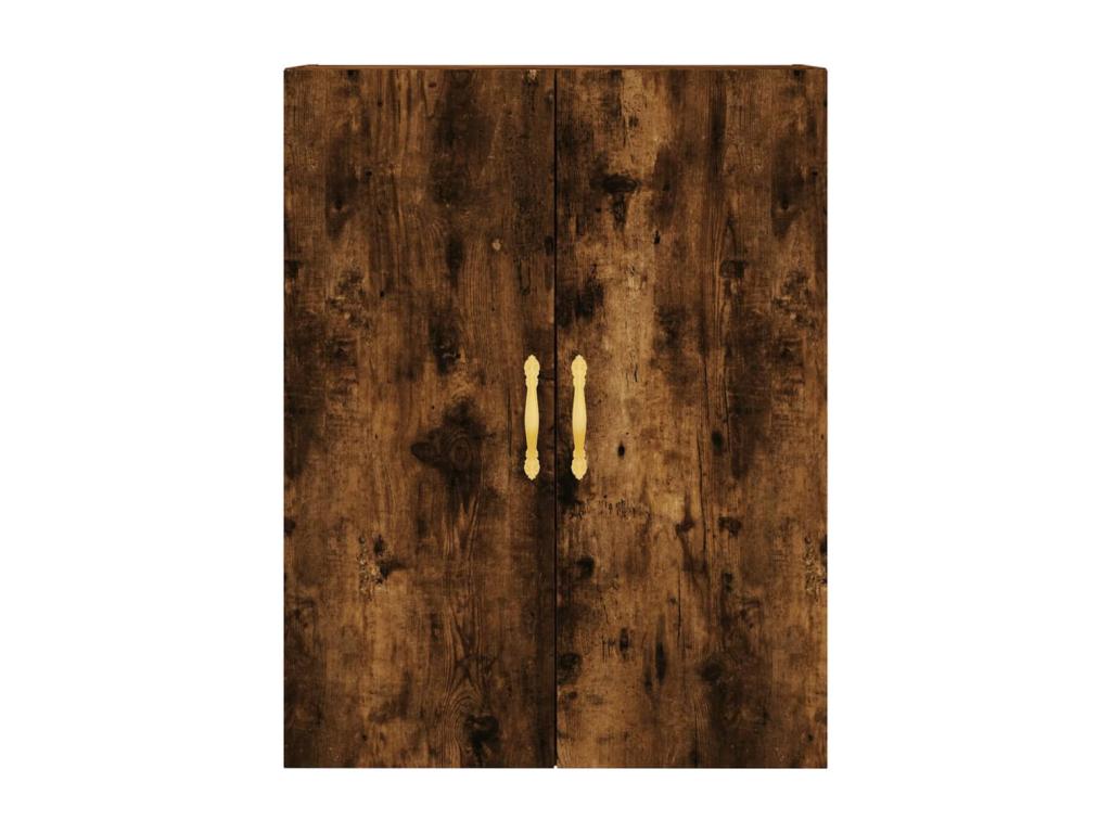 Credenza alta, rovere affumicato, 69,5x34x180 cm, legno ingegnerizzato, 60349VDHE