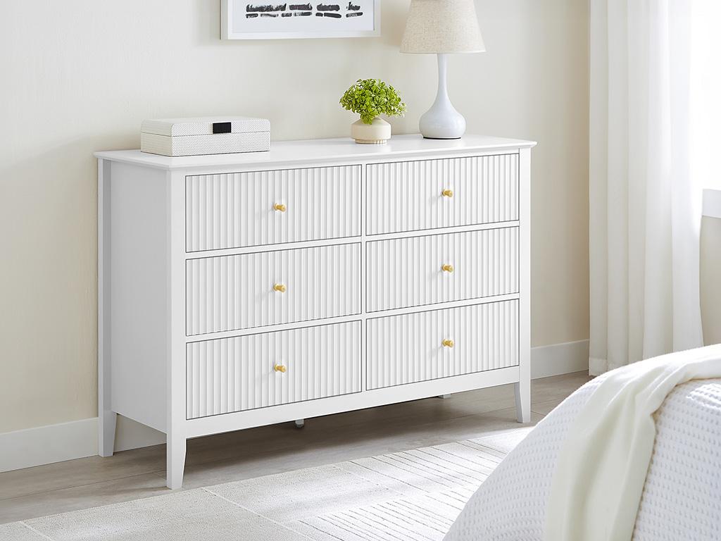 Cassettiera Calmetop a 6 cassetti - Bianco - Calmetop 40857LAVX