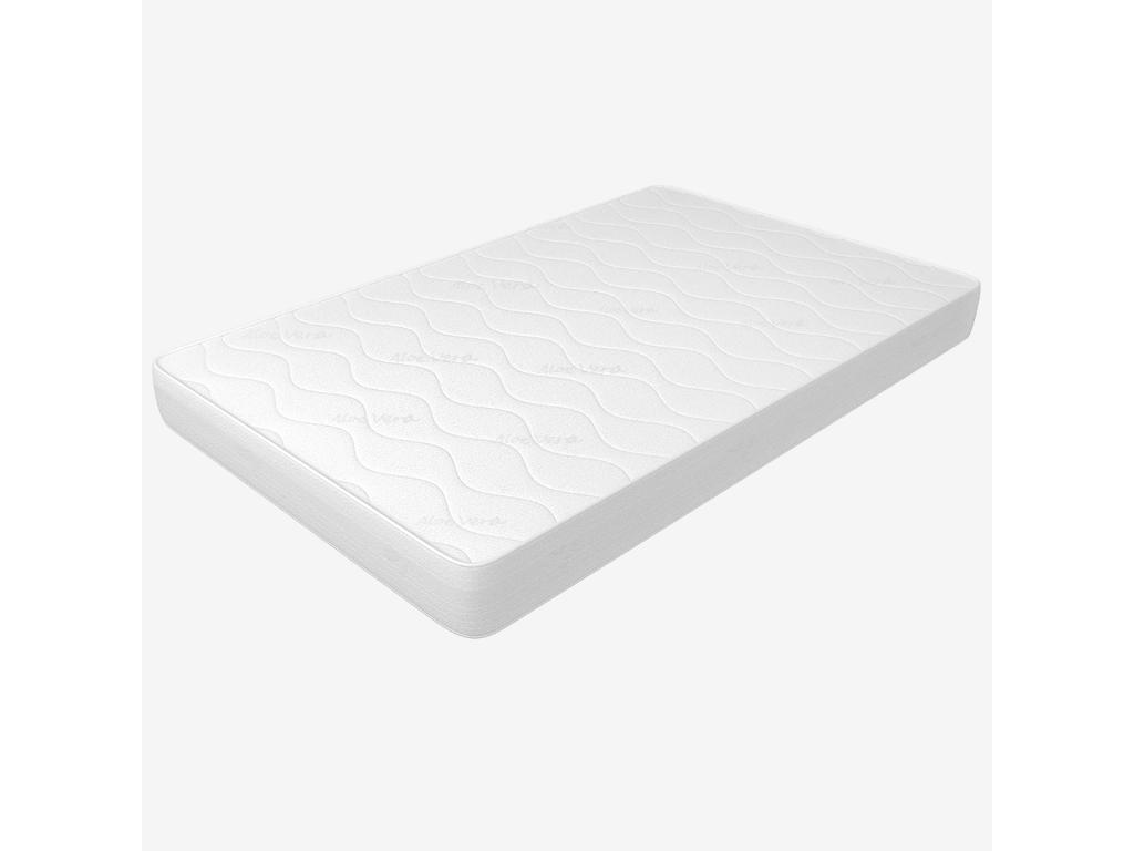 Materasso 120x190 cm, altezza 14 cm - Rivestimento in Aloe Vera, Waterfoam Artvivrestore, Pieghevole - Plus H14 58935TMBZ