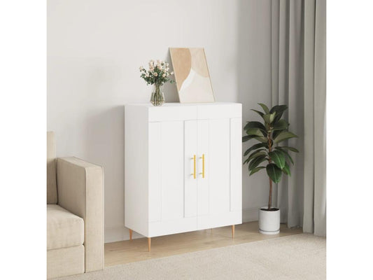 Credenza bianca 69,5x34x90 cm in legno ingegnerizzato 99855GPIQ