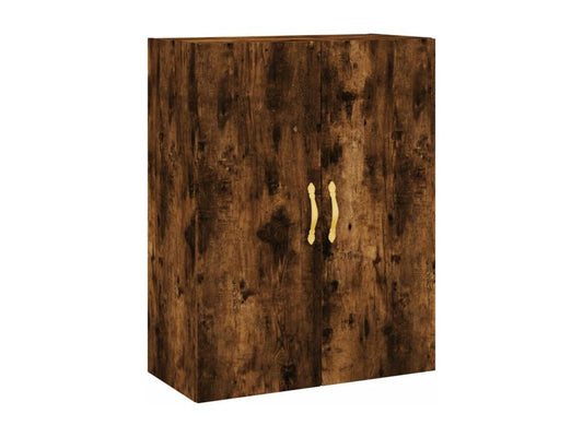 Credenza alta, rovere affumicato, 69,5x34x180 cm, legno ingegnerizzato, 60349VDHE