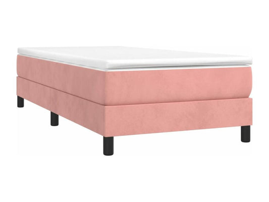 Base letto in velluto rosa Maisonpuretop 90x200 cm 59955BZXQ