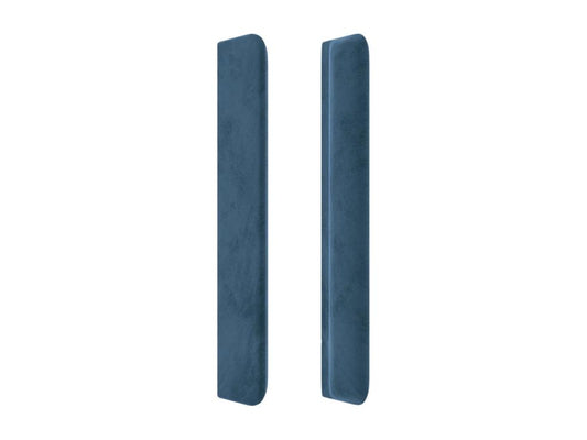 Testiera con ali, Blu scuro, 103x16x118/128 cm, Velluto, 18330BXLL