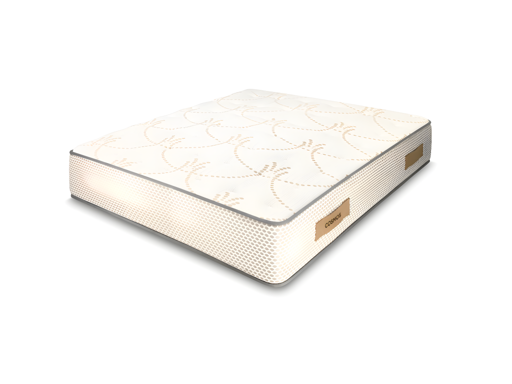 Materasso in memory foam bianco Maisonpuretop - 28 cm - 160x200 con 2 cuscini elastici Maisonpuretop 60x60cm 67665FLHC
