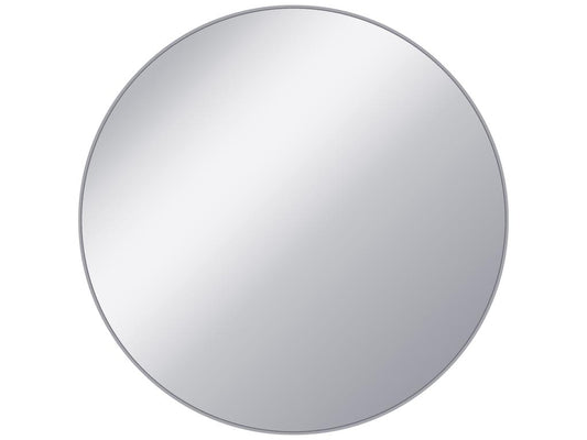 Tavolino da caffè di design in vetro con rivestimento metallico argento, 75 cm, Artvivrestore 12591HPJF