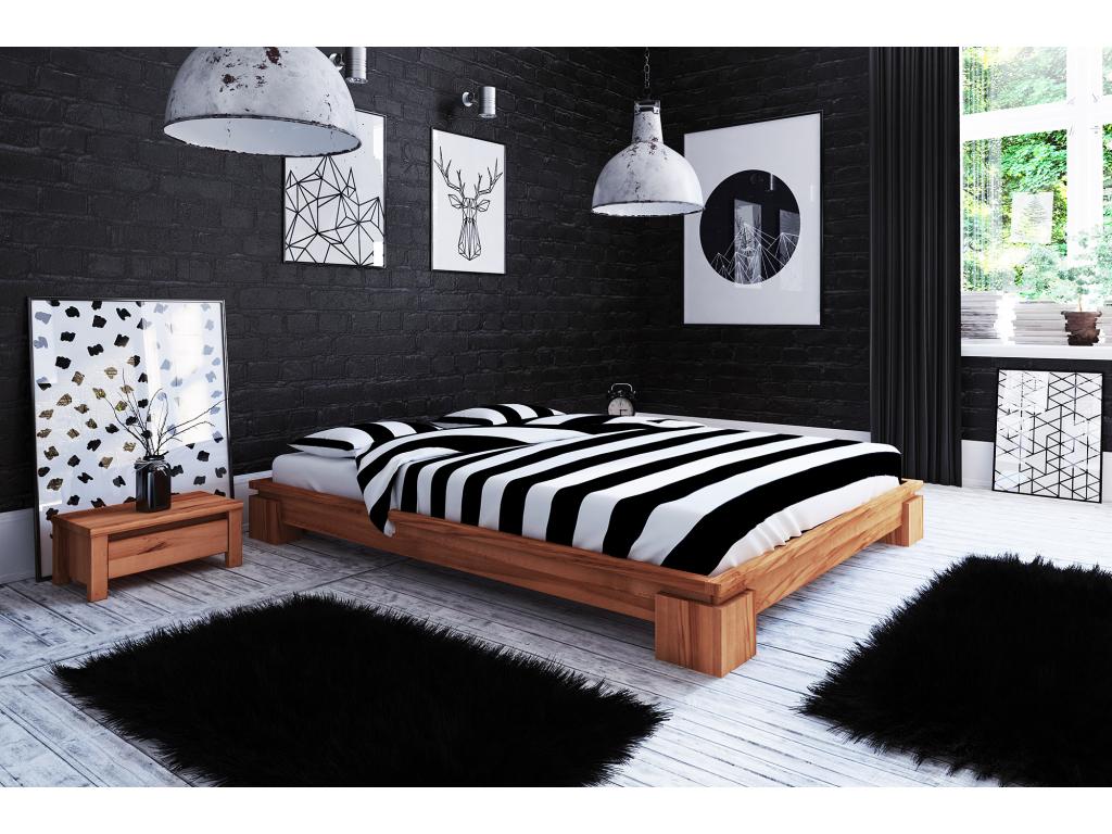 Artvivrestore - Giroletto senza testiera 140x200 in massello di faggio oliato naturale 02341OYQZ