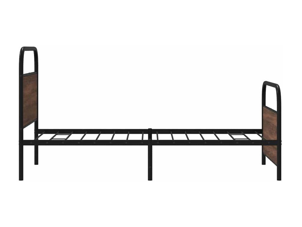 Struttura letto senza materasso 90x200cm rovere marrone legno ingegnerizzato 65214LDTU