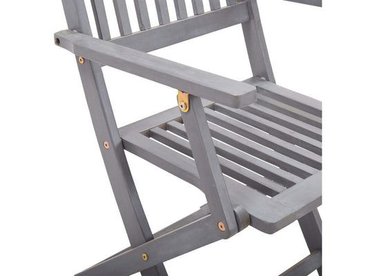 Sedie pieghevoli da esterno 4 pezzi con cuscini, legno Calmetop, 31 89292LAJP