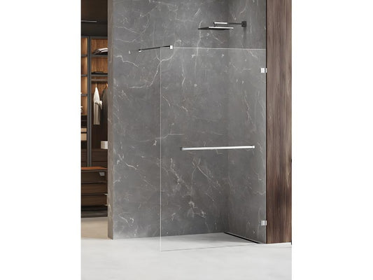 Box doccia walk-in Calmetop con portasciugamani, 110 cm, Calmetop 03631FBVY