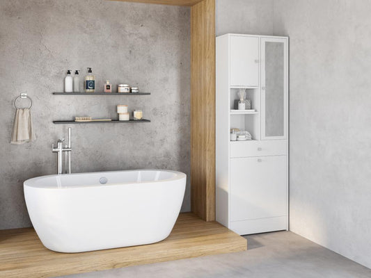 Artvivrestore Mobiletto portabiancheria - Bianco 89362KJSN