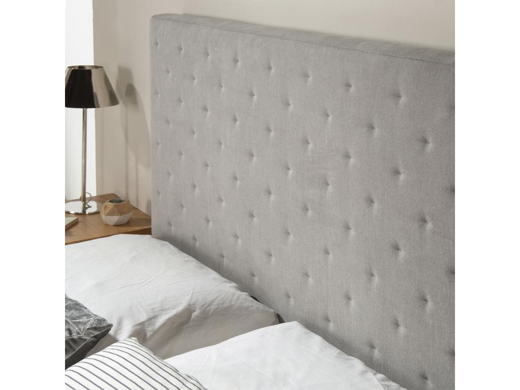 Artvivrestore Testiera 160x60 cm Grigio spessore 8 cm 98834EBNM