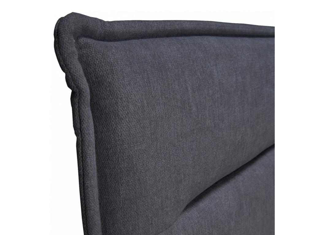 Letto Artvivrestore 140x190 con rete a doghe / Grigio scuro 04618QLVE
