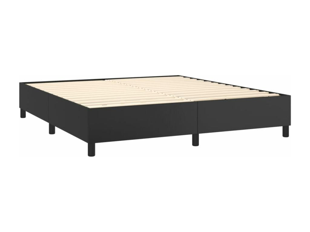 Struttura letto nera 160x200 Similpelle 58970NFBU