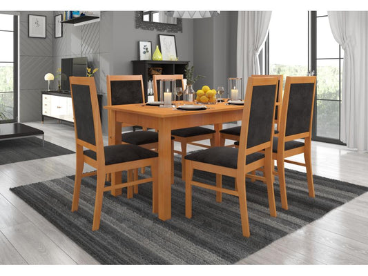 Sedia in faggio chiaro con tessuto Nidchicshop-Tissu 27105 54718BMQE