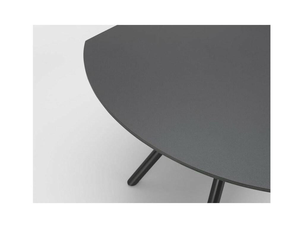 Tavolo allungabile Maisonpuretop, piano in vetro temperato grigio grafite, allungabile fino a 180 cm, 52287RZYV