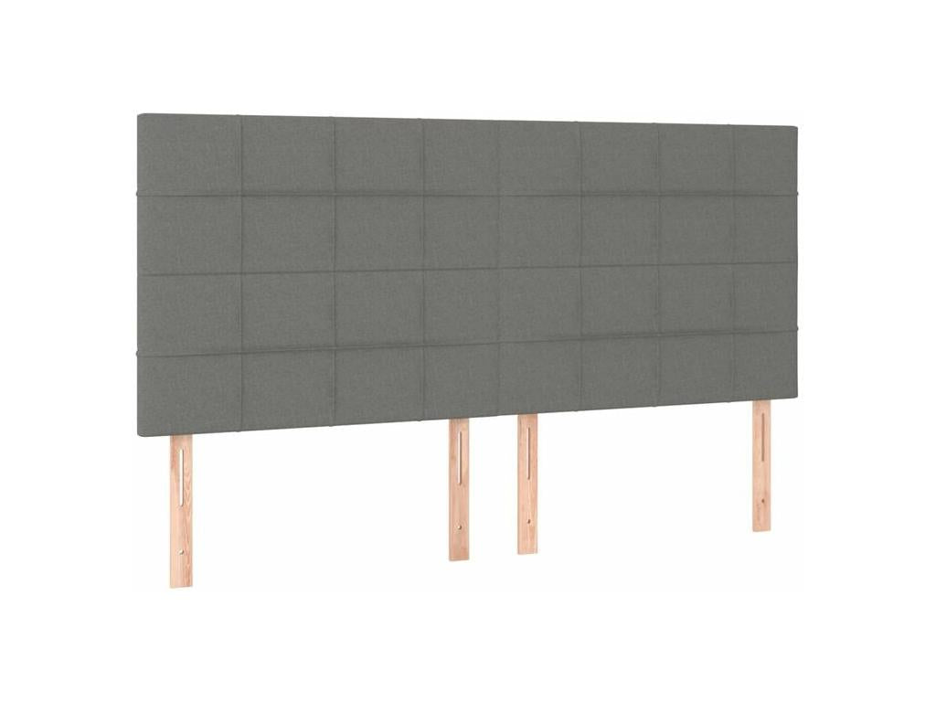 Base letto Artvivrestore con materasso, Tessuto Grigio Scuro 160x200 34327GRMT