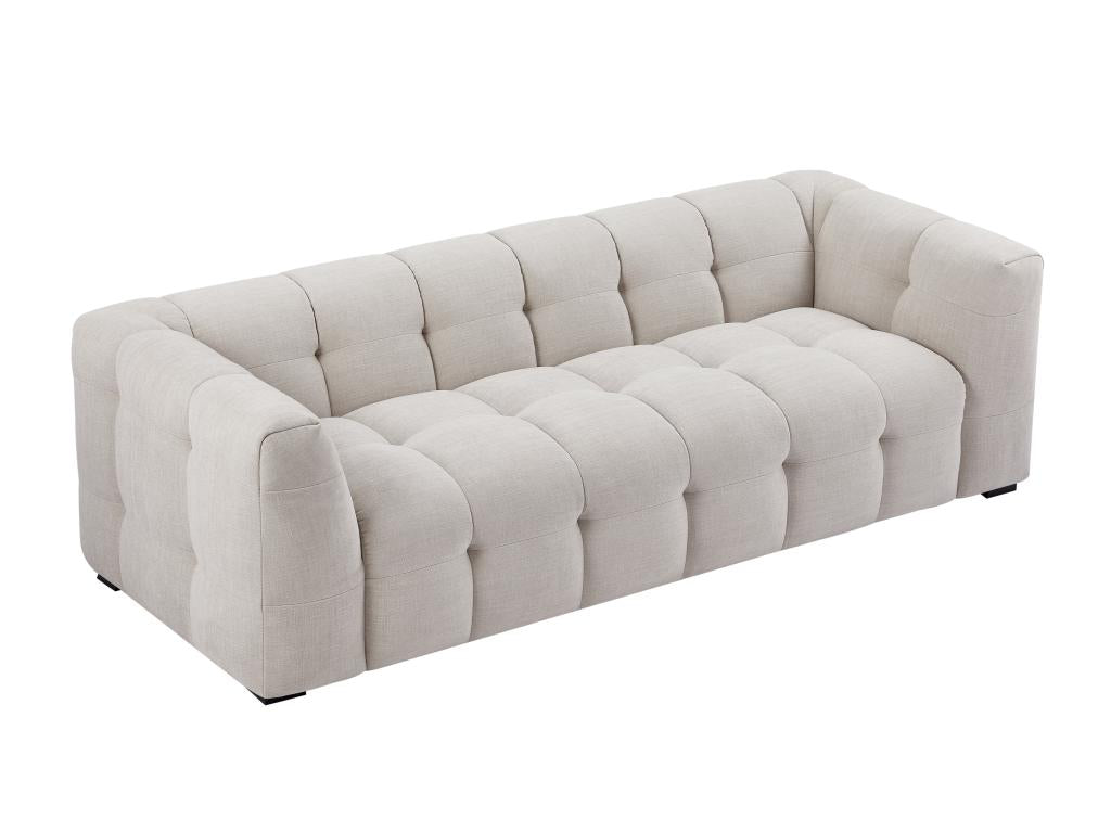 Divano 3 posti Artvivrestore 21511GIQC in tessuto beige screziato