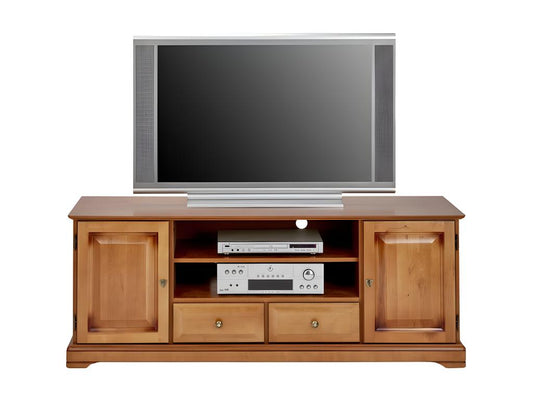 Mobile TV/bar in legno di ciliegio da 60 pollici con 2 ante e 2 cassetti, L 158,8 cm A 60,3 cm P 46 cm, 16627WMND