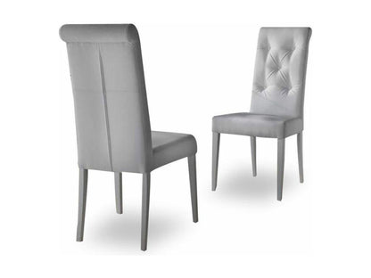 Maisonpuretop Sedia imbottita in similpelle - Set di 2 - Bianco 88656FUZO