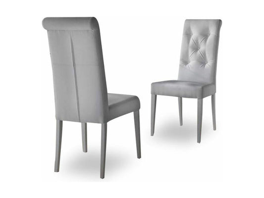 Maisonpuretop Sedia imbottita in similpelle - Set di 2 - Bianco 88656FUZO