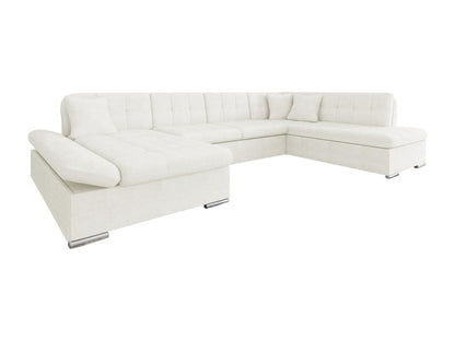 Divano angolare Calmetop 150, marrone chiaro, funzione letto, contenitore, 345x205cm, 06957SPVV