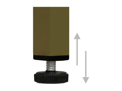 Comodino Verde Oliva 35x35x51 cm Acciaio 82592BWLO