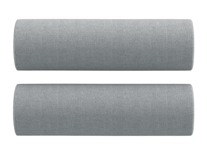 Divano 2 posti con cuscini grigio chiaro, 120 cm, tessuto, 19345IUWQ