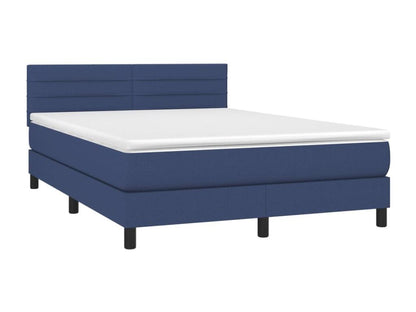 Base letto Maisonpuretop con materasso LED, blu, 140x190 cm, tessuto, 88005LJAJ