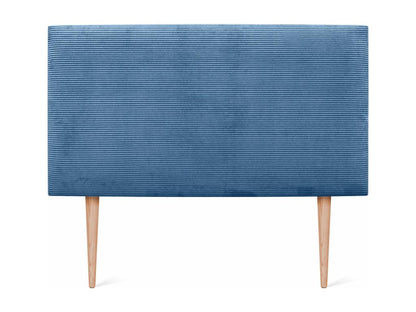 Maisonpuretop Testiera in velluto a coste semplice 105x115 con gambe del letto 105 - Blu 00295UHGU