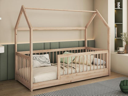 Artvivrestore 168 Letto unico marrone chiaro 90x200 Rete a doghe in legno 97x206x155cm 93158CDZZ