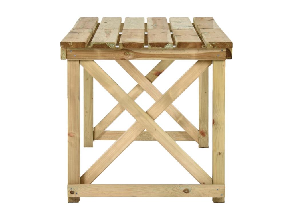 Tavolo da giardino 160x79x75 cm Legno 92093GRES