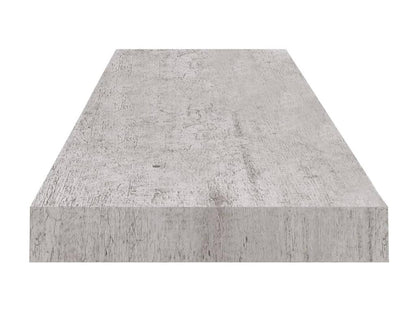 Mensole da parete sospese, 2 pezzi, grigio cemento, 100x23,5x3,8 cm, MDF, 22847SBZE