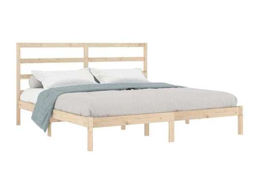 Struttura letto in legno massello di pino 200x200 cm 16925ALHH