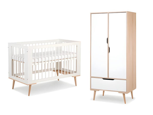 Artvivrestore di Artvivrestore Culla e armadio bianchi per neonati 41028UAAC