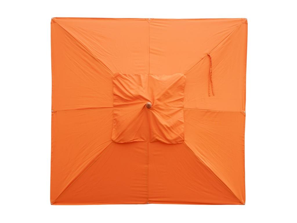 Telo per ombrellone in legno per gastronomia Maisonpuretop-C57 quadrato 4x4m poliestere 3kg - terracotta 94777KXVD