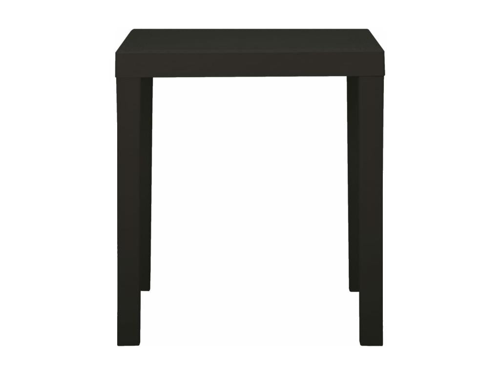 Artvivrestore Premium - Tavolo da giardino antracite 79x65x72 cm Plastica 64060LXNH