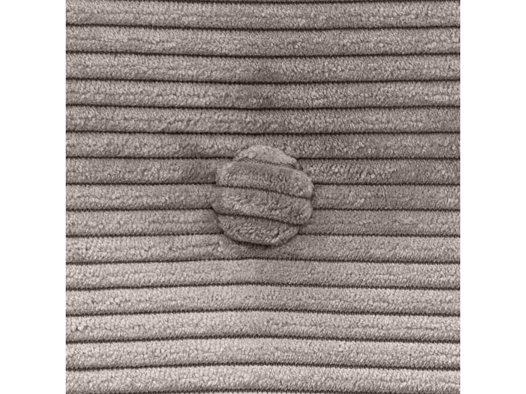 Testiera Calmetop in velluto a coste con bottoni 135x105 con gambe del letto 120/135/140 - Marrone 21968LUWK