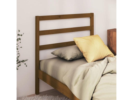 Testiera Marrone Miele 106x4x100 cm Legno di Pino Massiccio 60432EOXB