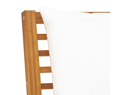 Set di mobili da giardino 4 pezzi con cuscini, colore crema, legno massello, di Artvivrestore 63042YZMQ
