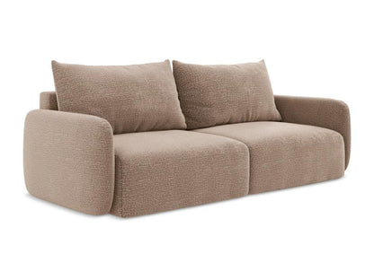 Divano trasformabile a 3 posti in Strukturstoff - rosa tenue - Maisonpuretop 93286BLEQ