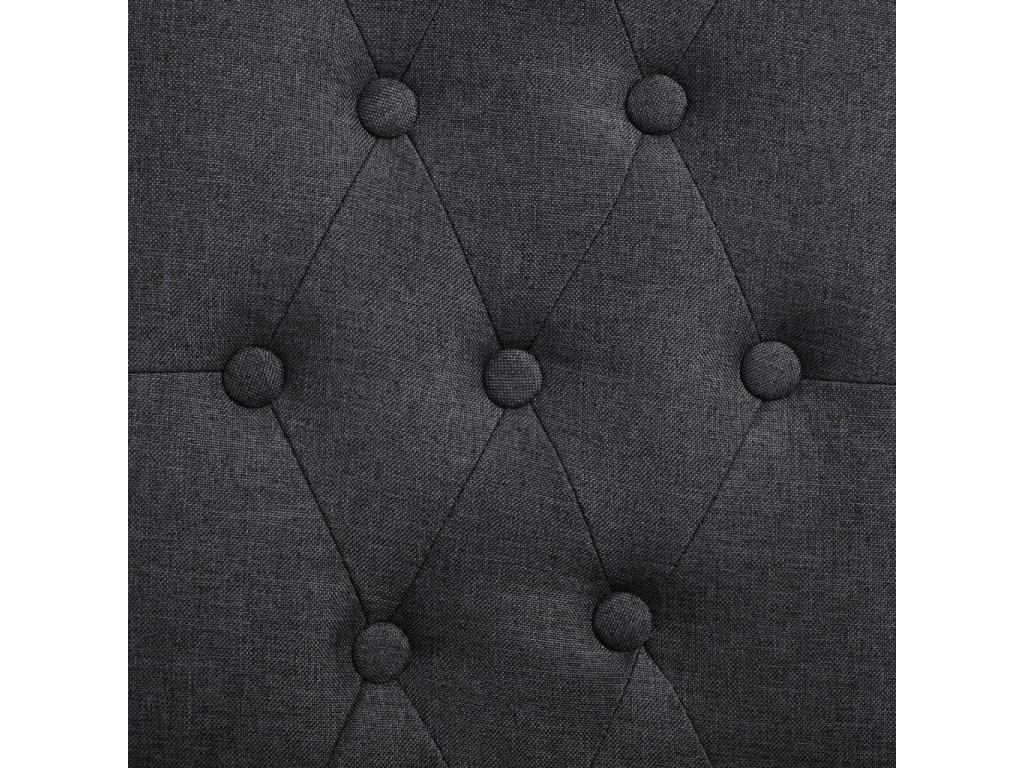 Sedie da pranzo, 6 pezzi, tessuto grigio scuro, 63574EDUR