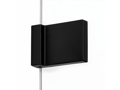 Schermo doccia walk-in serigrafato nero Calmetop 61013MTAU da 110 cm