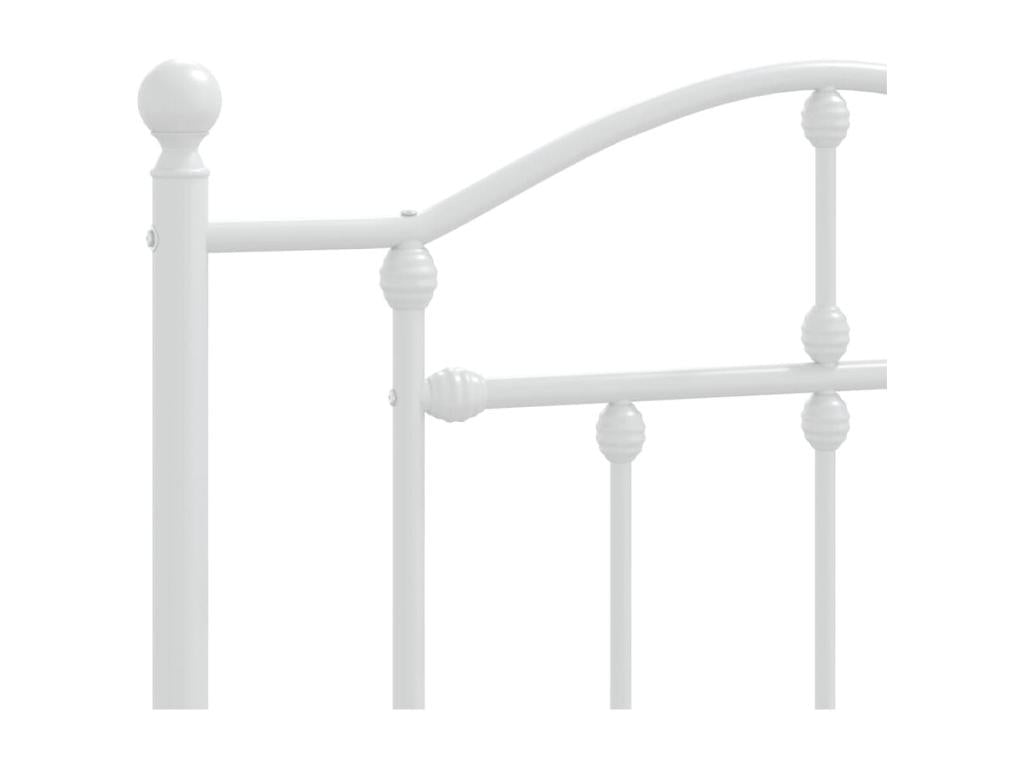 Testiera in metallo bianco 100 cm 50488DRVB