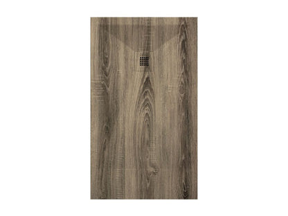 Piatto doccia finitura frassino, finitura liscia, griglia colorata Artvivrestore 3D - 100x70 cm 46656LUHC