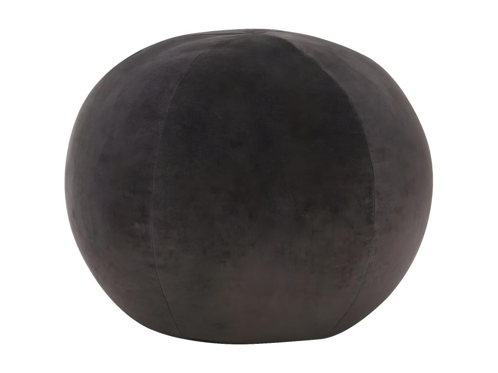 Pouf in velluto di cotone 50x35 cm Antracite 52248DYII