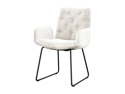 Sedia - velluto a coste bianco - Artvivrestore 66224QPFO