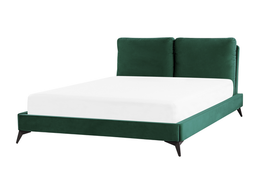 Letto Calmetop Velvet con rete a doghe 160x200 cm Verde Smeraldo 95705UCCN